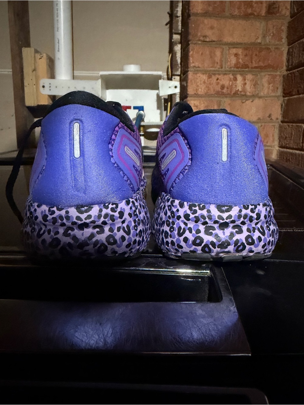 Brooks Women's Running Shoe in Purple with Black Accents and Pink Trim - Picture 10 of 10